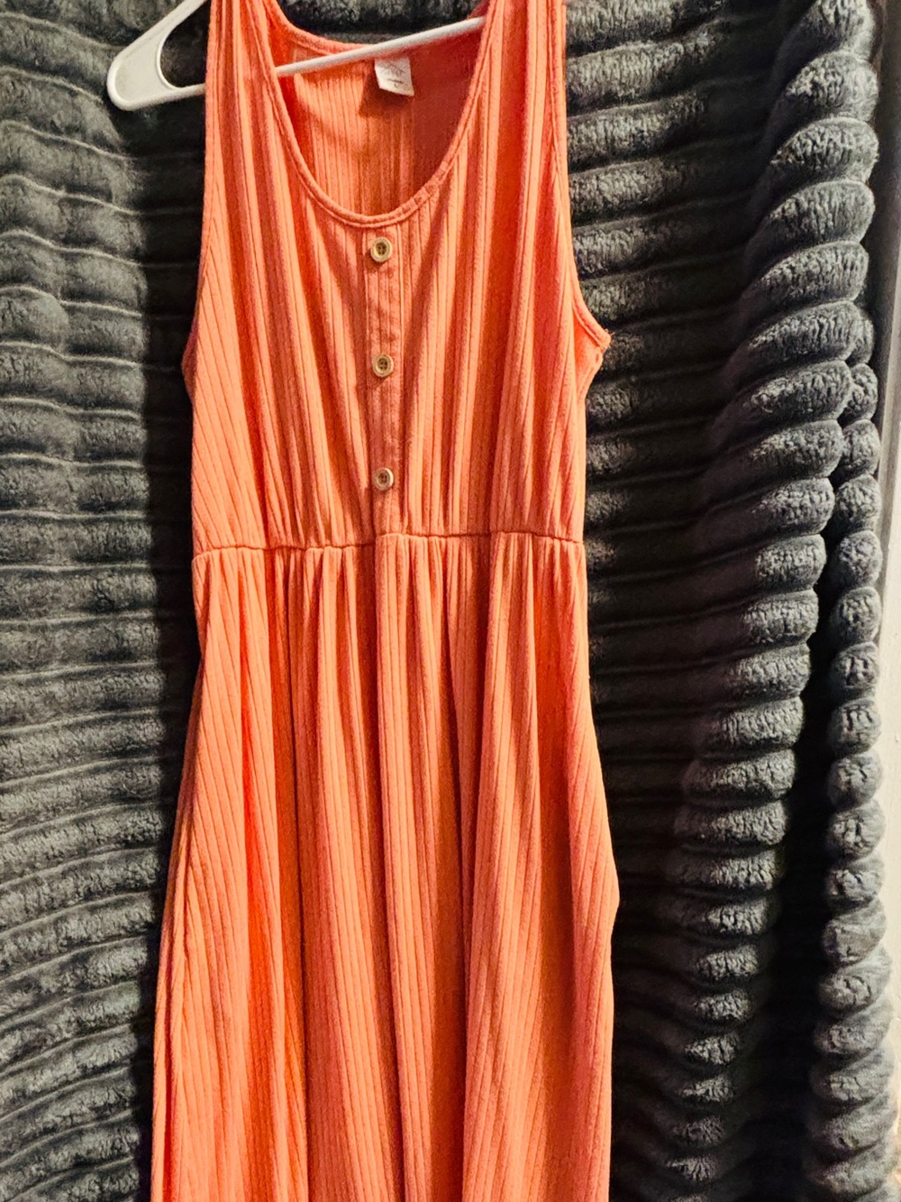 Womens Sleeveless Coral Summer Dress size Large